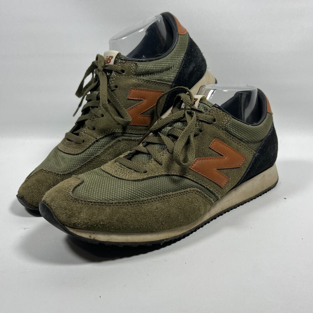 NEW BALANCE Sneakers Mens 8.5 620 Suede Mesh Retro Track Running Shoes Green